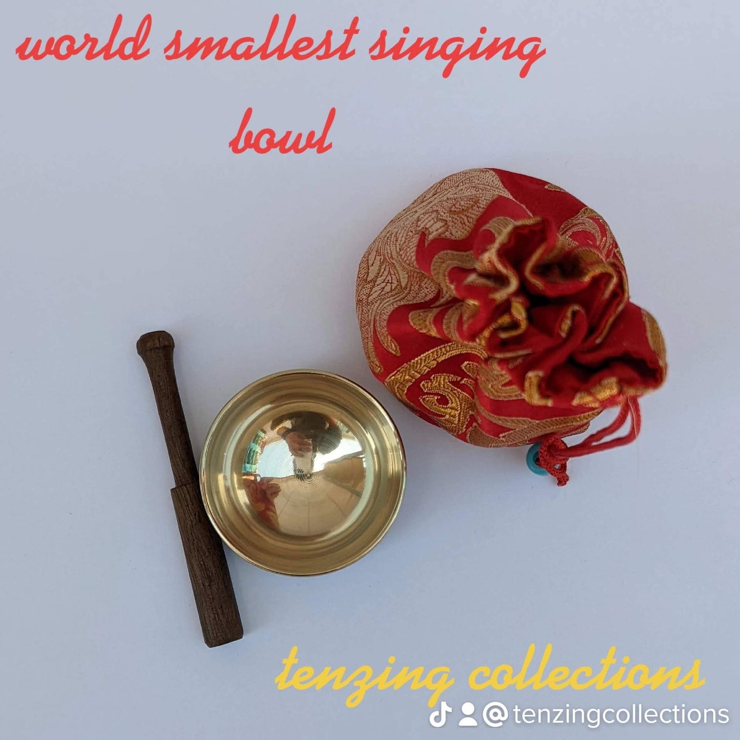 World smallest Tibetan singing bowl with amazing sounds