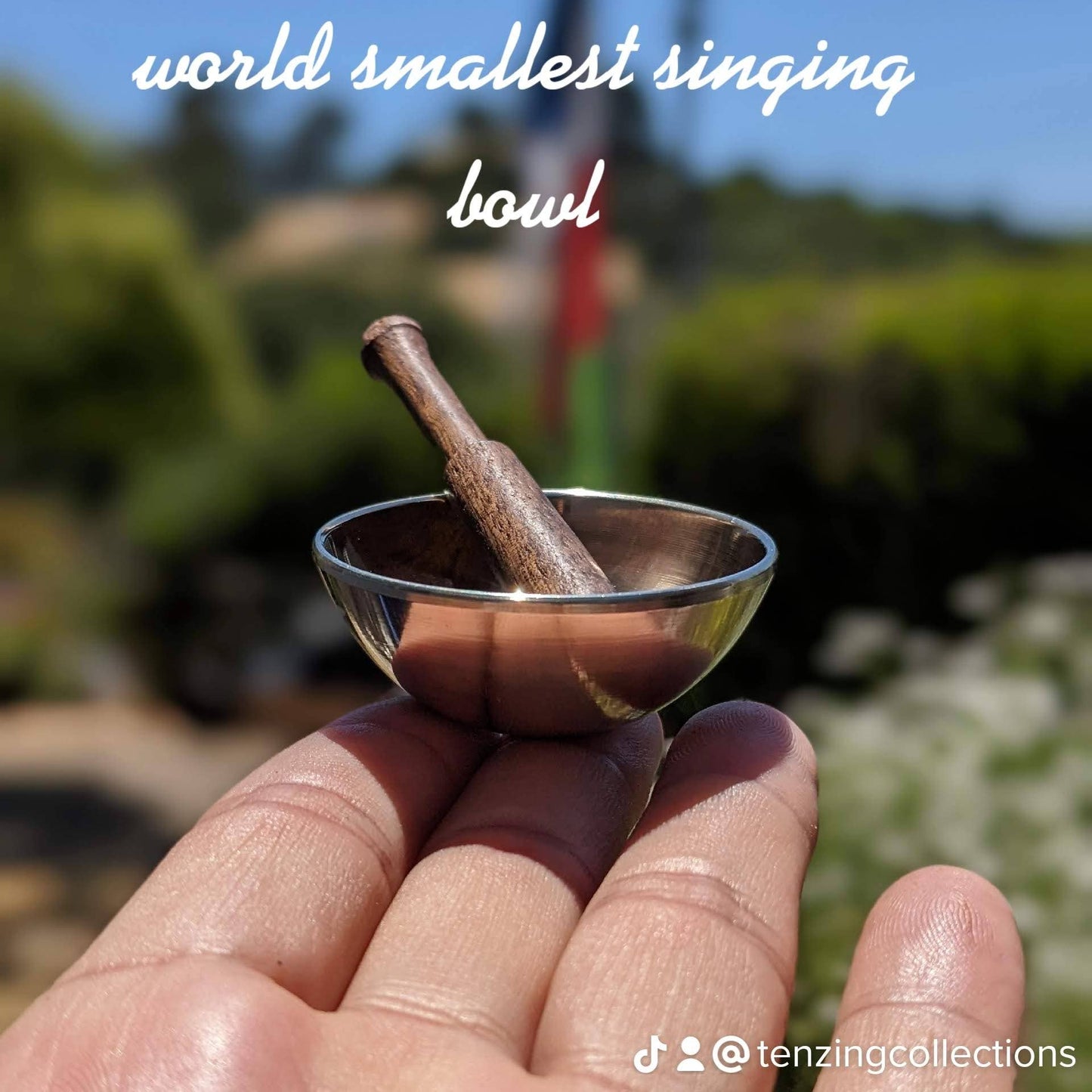 World smallest Tibetan singing bowl with amazing sounds
