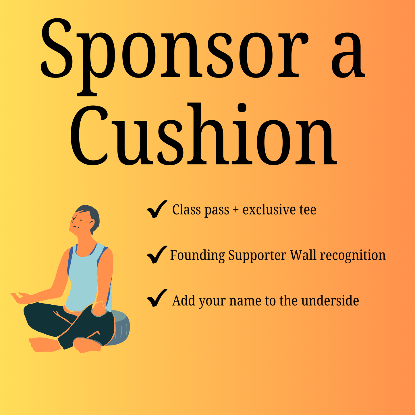Sponsor a Cushion